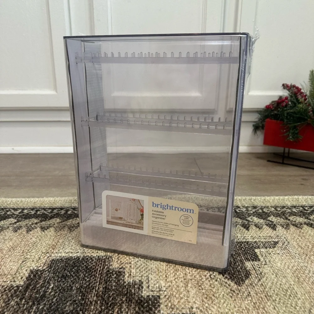 New Brightroom Folding Accessory Organizer Storage Necklace & Earring Jewelry